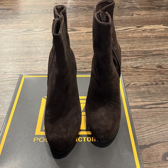 pour la victoire Zane Suede Ankle Boot brown suede - Picture 2 of 4